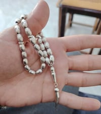 سبحة فضة • ٣٣ خرزة • نجف