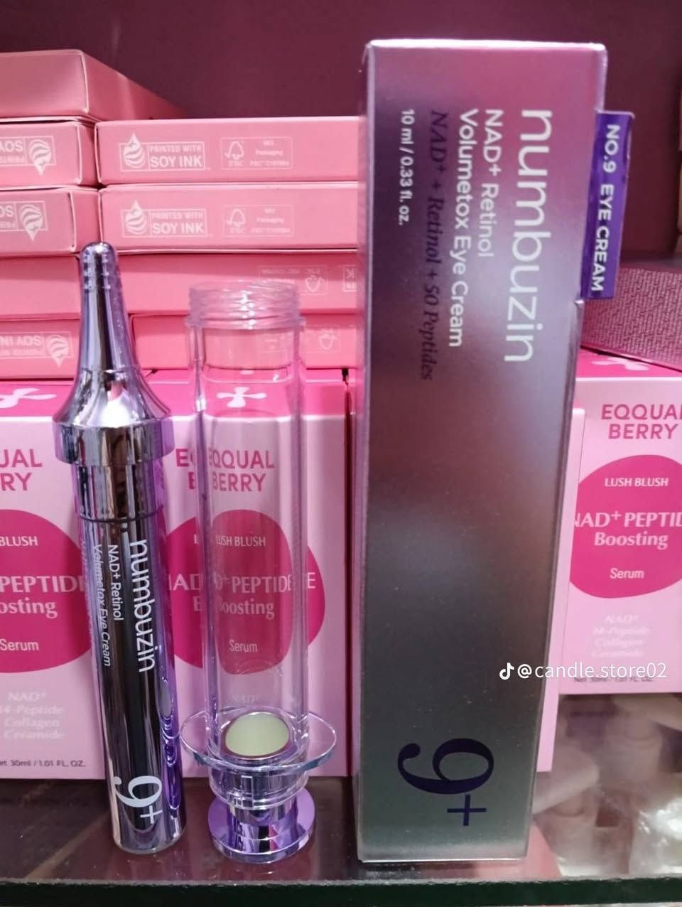 كريم عين Numbuzin No.9
NAD+ Retinol Volumetox
يحتوي على الريتينول و NAD+
يعمل على المساعدة في تقليل التجاعيد والخطوط الدقيقة
يعمل على تفتيح الهالات السوداء وتحسين مرونة البشرة
يقوي حاجز البشرة ويرطبها بعمق باستخدام السيراميد والنياسيناميد
سارع بالحجز  كون الكمية محدوده
مفرد بسعر الجملة
مراسلة الصفحة أو
عن طريق الواتساب ((*********** ))

نص مكتوب في الصور:
- @candle.store02