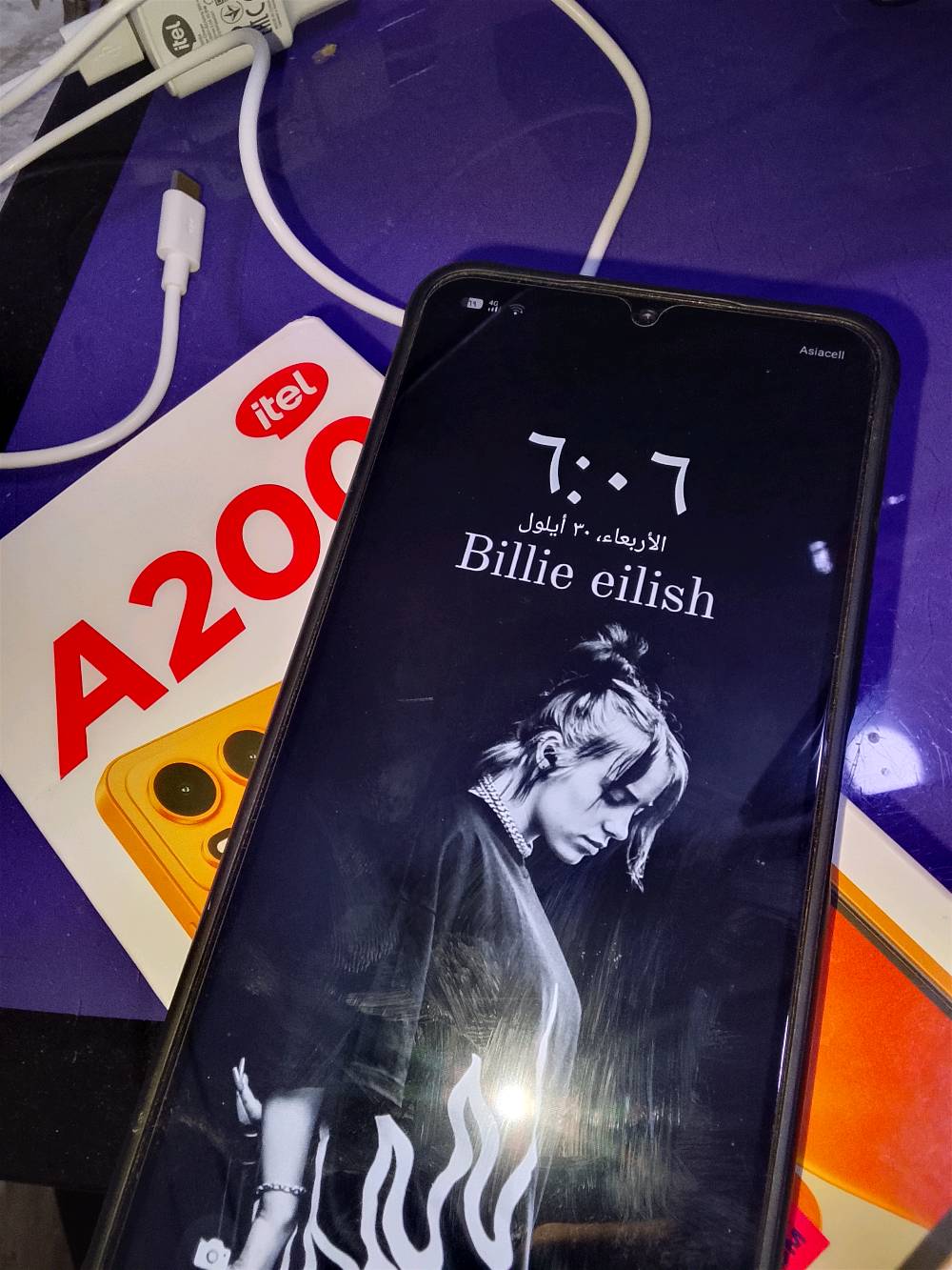 سلام عليكم جاهز ايتل A200 مستعمل اقل الشهر البيع 150او مراوس