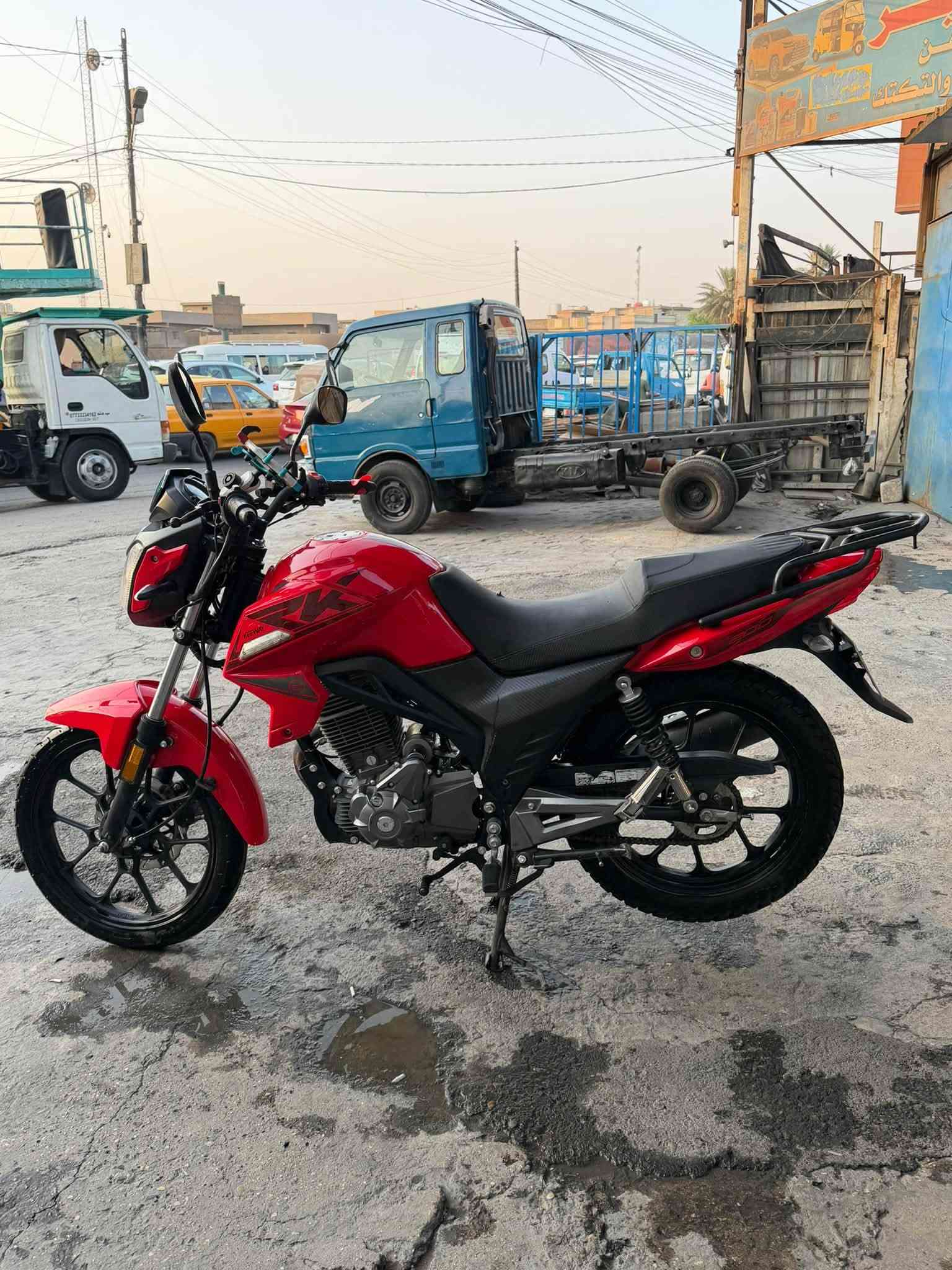 السلام عليكم... دراجه Rk للبيع موديل 2025
حجم 200cc دراجه نضيفة وحلوة وكاعدة مثل ما موضح بصور دراجة رقم اربيل ب اسم المعرض السعر 2350 وبيه مجال للشراي للاستفسار هذا رقمي:***********
المكان بغداد الكمالية
لمعلومة الدراجة مداريها على ايدي دهن وبانزين درجى اولى ، والدراجة ما مشتغلة دلفري
**
