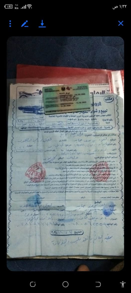 سلام عليكم تكتك بايعه ريد داور بس المشتري تره حجزه للمرور ذا ما تجي وداور لك ايام3. ***********
