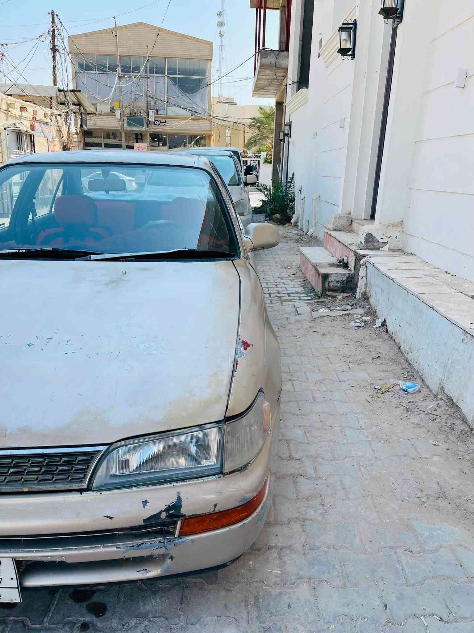 السلام عليكم ورحمه الله

للبيع كورلا مديل ١٩٩٢ 
رقم بغداد مداور ثاني يوم  
السياره كلش حلوه بس جارده 
دواخل جديده مكينه وكير جدد  حداديه حلوه جديده 
السياره كفاله من كص وضربه. وعيب شرعي 
السياره حلوه وجاهز 
السعر ٤٢ وبيه مجال 
لستفسار ***********
العنوان النجف الاشرف قضاء المشخاب
