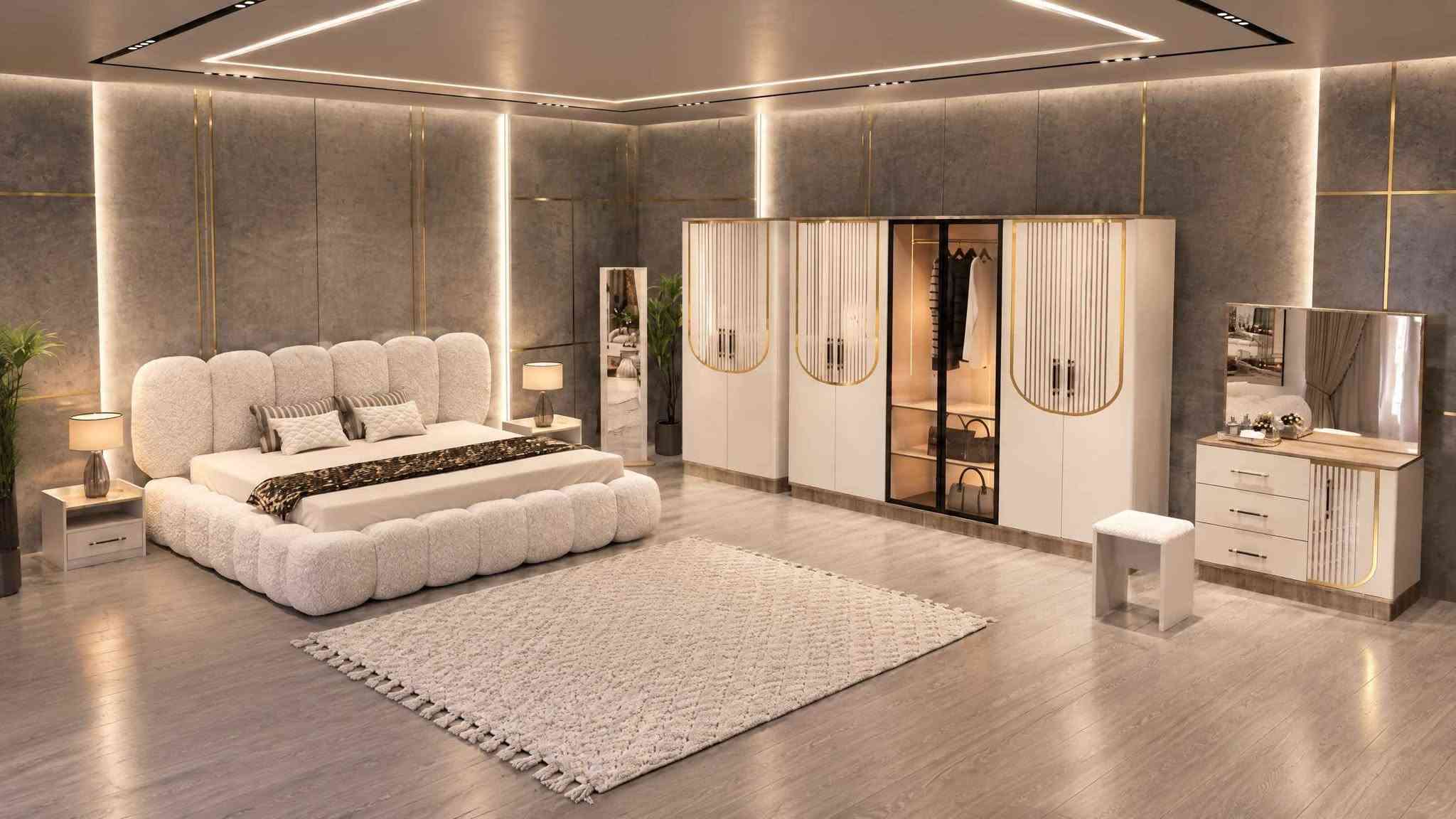غرفه جديدنا 💥 بسعر مناسب 
 8 قطع 🇹🇷
 تصميم خاص ✅
ابواب 🚪 هايدروليك 
نرماده هيدروليك
ابواب المنيوم
اناره داخل الكنتور
قياس الكنتور 3.00m مع الملحق 
سرير 🛌 ثابت مقفل 🔏 
سرير ببلز 🛏️
غرفة نوم مودرن.تركي درجة أولى 
التثبيت الحجز *********** بغداد, العراق
