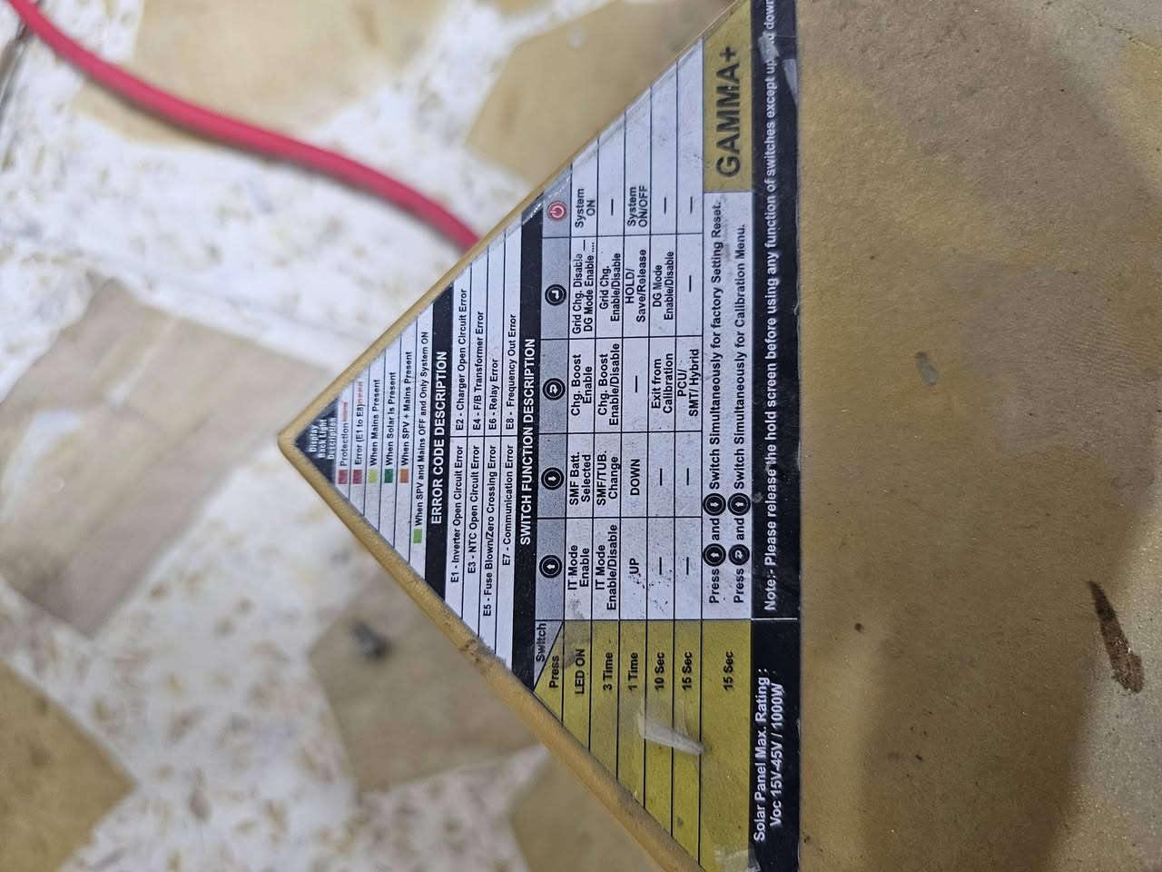 السلام عليكم اخوان انفيرتر بقدرة 1 كيلو واط ٤ امبير الانفيرتر ماركة Getx  الهندية اصلي يستقبل ٢ الواح او ٣ وويا بطارية جل قدرة ١٥٠ امبير وويا لوح شمسي من شركة mts البريطانية بقدرة 630 واط الكل للبيع بسعر ٣٠٠ الف مع العلم المنضومة شتريتهة العام بس لان جبت منضومة اكبر هاية ماحتاجيتهة بعد للتواصل *********** مكاني بغداد منطقة الاصلاح
