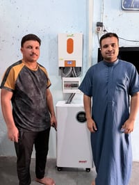 قرية المسيحلي • بطارية ليثيوم • انفيرتر ٦ كيلو