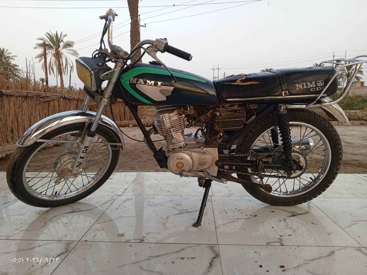 للبيع 
دراجه نامه    وكالة مجمع الكرار امتياز 
موديل.       2022/11/4
السعر   850 بيه مجال حقوق الجيه
العنوان.  سوق الشيوخ.     سيد رحمه 
***********

نص مكتوب في الصور:
- ٠٥:٠٠ ٢٠٢٦/٠٩/٢٣
- ٠٥:٥١ ٢٠٢٦/٠٩/٢٣
- ٠٥:٠١ ٢٠٢٦/٠٩/٢٣
- ٠٥:٠٥ ٢٠٢٦/٠٩/٢٣
