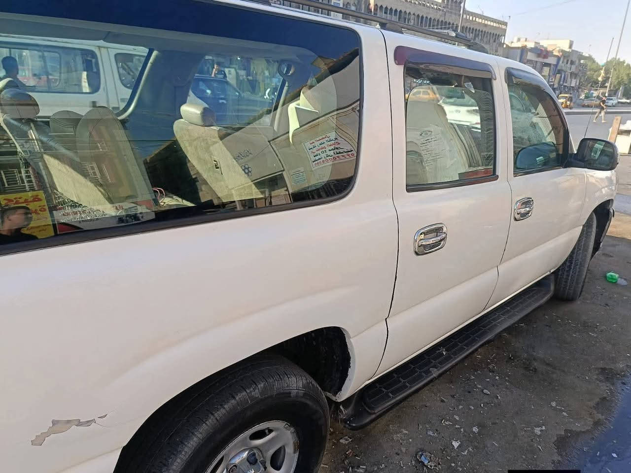 سلام عليكم للبيع سياره جمسي موديل 2001 سنويه تنتهي 2028 سوبرمان فول نضافه مكينه 6100 كير 1000 تبريد ثلج مكان بغداد ***********
