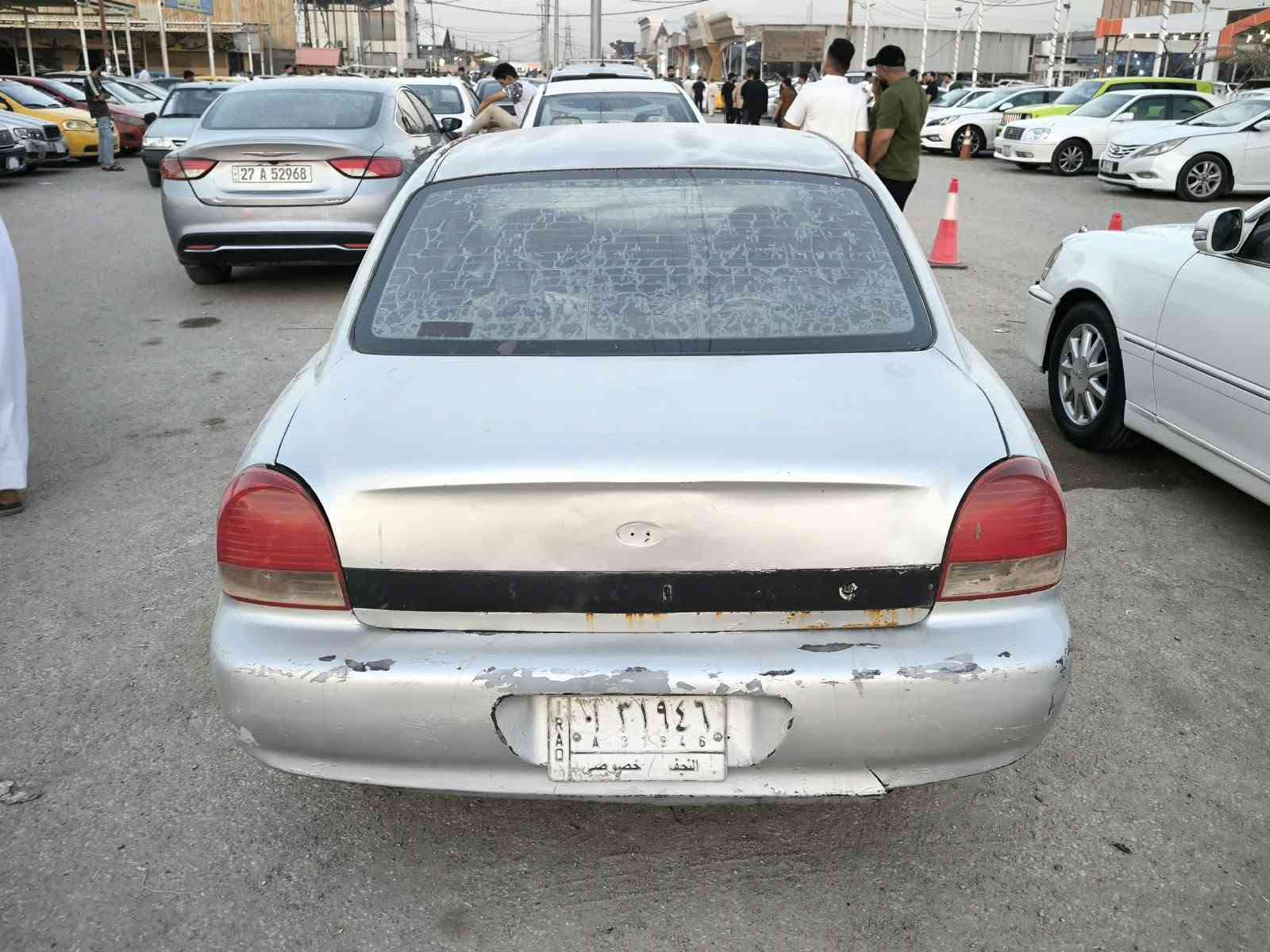 سوناتا مديل ٢٠٠١ رقم نجف ألماني مكينه وكير كامري ابو الجف اوتوماتيك مكينه وكير وحداديه وتخم تاير نظيفات كشرها شوف العين للبيع او المراوس السعر ٢٥ وبيها مجال ***********
