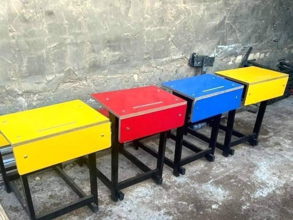 جملة فقط جملة فقط
يعلن معمل الخزرجي@ لتجهيز الرحلات والمقاعد المدرسية عن توفر:
✅ مقاعد دراسية بجميع القياسات
✅ سبورات (وايت بورد )
✅ أثاث مكتبي وإداري
✅ تجهيز المدارس الأهلية والحكومية بأفضل الأسعار

📦 جودة عالية 🔧 تصنيع محلي بضمان
🚚 توصيل سريع إلى جميع المحافظات

📞 للحجز والاستفسار راسلنا على الخاص
أو اتصل على الرقم الموجود بالصفحة

🎯 تميز مدرستك بأثاث حديث ومقاعد مريحة من معمل الخزرجي
 
***********
