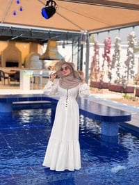 سعر 20✅ #ازياء_مارشملو فستان خامه جيلك صيفي بارد ردان كلوش كما موضح با...
