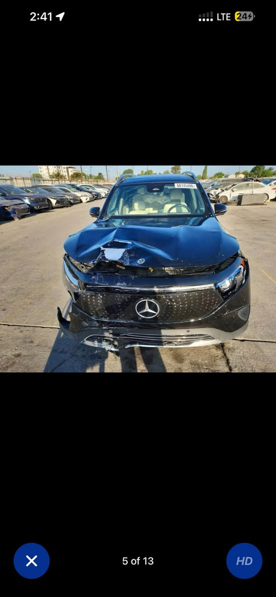 🚗 Mercedes-Benz EQB 250+ (موديل 2025) - كهربائية بالكامل ⚡
فرصة ممتازة للاستيراد المباشر من أمريكا!
🔹 المواصفات والتفاصيل:
 الموديل: 2025
 العداد (المايلية): 10,700 مايل فقط (حقيقية)
 المحرك: كهربائي بالكامل (EQB 250+) - مدى ممتاز واقتصادية جداً
 اللون الخارجي: أسود ملكي
 الداخلية: جلد بيج فاخر بحالة ممتازة جداً (نظيفة جداً)
 الضرر: حادث أمريكي بسيط (ضربة الجاملغ والمحيط الأمامي الأيمن كما موضح بالصور)
🔹 السعر: 180 ورقة ($18,000) واصل إلى العراق 🚢🇮🇶
📞 للتواصل والاستفسار:
[*********** ] اتصال او واتساب
