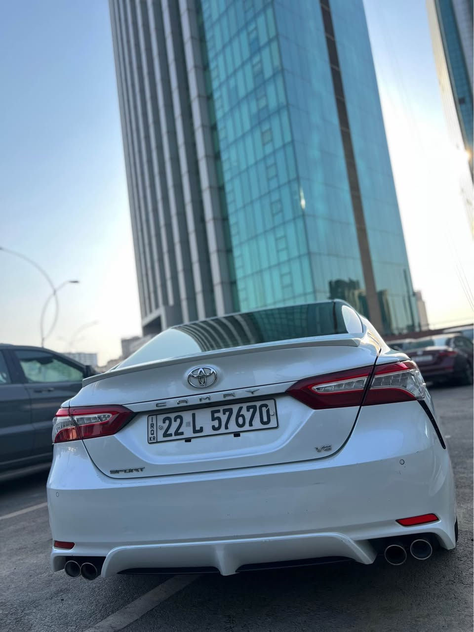 تويوتا كامري ٢٠١٨ ماشيه ١٤٨ الف كم خليجي مواصفات grande sport مكفوله كفاله عامه اعلى فئه بل خليجي سعر ٢٢٥ ورقه و مجال بسيط 
مكان السياره اربيل
واتساب *********** أربيل, العراق
