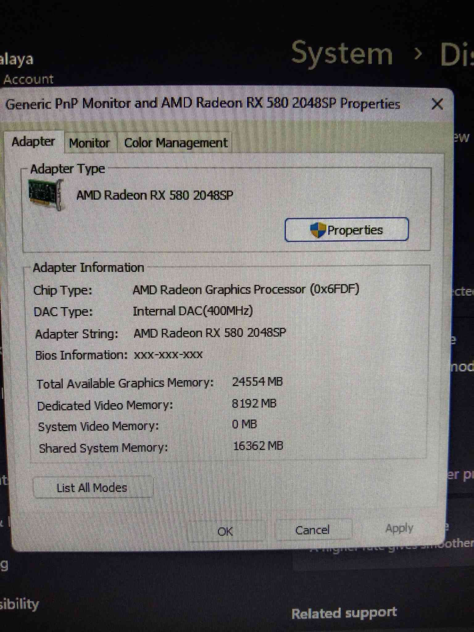 كور i7-4790 • كرت RX580 8GB • رام 32جيجا