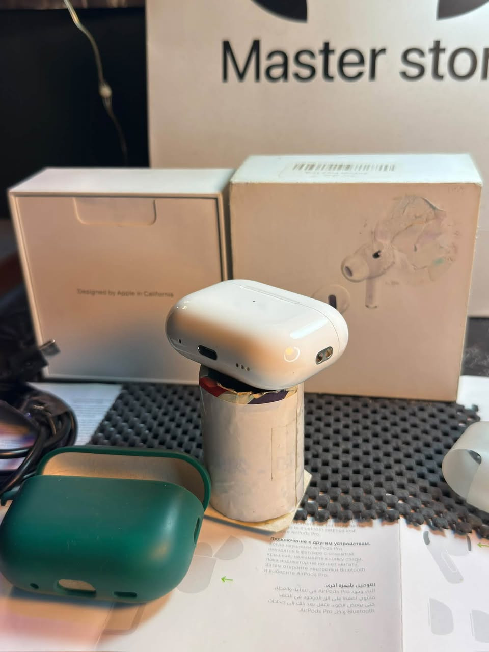 ايربودز برو 2 (( تايب سي )) 
apple air pods gn2 type-C 💎
سماعة اصلية ✅ شرط الفحص 
شرق اوسط 🇦🇪 تايب سي 
كاملة وياهة كارتونة و كيبل و حافظة 
نظافة 100‎%‎ 🫧
مستخدمة قليل جداً 
(( 185 الف 🔥 ))  بيهة مجال قليل 
بغداد - الدورة 
***********  
***********  (( واتساب فقط )) ✅
