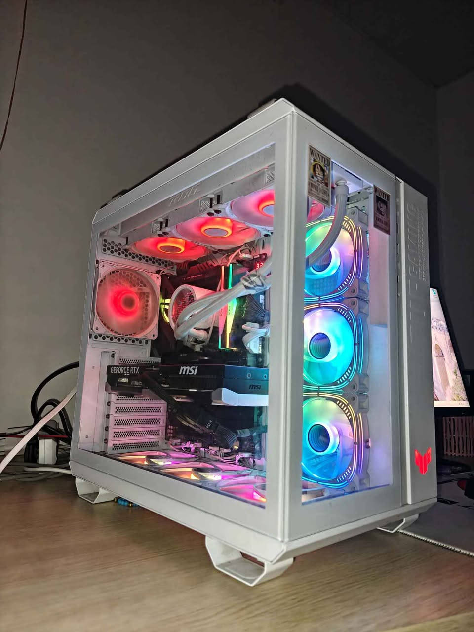 1》GPU● RTX 5070 ti 16gb msi 3fan vintus oc 
2》CPU●  I9 14900K 
3》BORD● asus rog strix z790-E gaming wifi 
4》PSU●  asus rog strix 850w 80plus gold full modler 
5》RAM●  XPG 2X 32GB / 64GB 6000mhz 
6》Hard● 1tb nvme samsung evo 970 plus 
7》Cooler● asus rog ryuo iii 360mm aio 
8》CASE●  asus tuf gaming GT502 plus 7fan 

2700$

*********** كويسينجاك, أربيل

