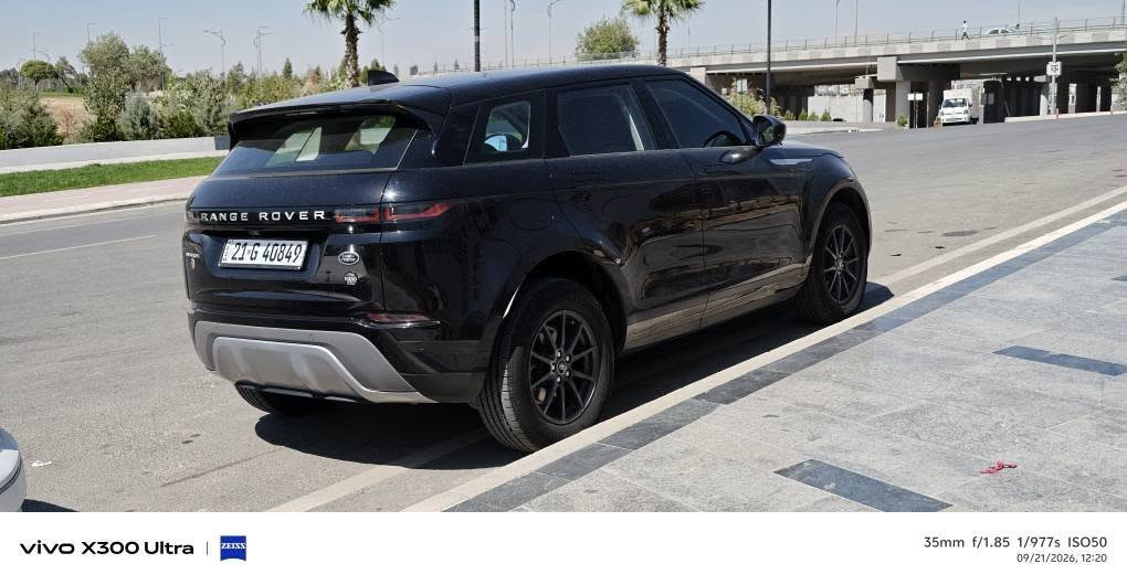 Ramge Rover Evoque 2022 Sardar Auto

سفری ئێرەیە و زەمانی تاوەکو 6ی 2027 تیا ماوە
کلینە

پانۆراما
تەحدید سورعە
ڤۆیس کۆنترۆڵ
شاشە گەورە
پێنج مۆدی لێخوڕین
دەبڵ ئەکسل
مەکینە 2.0 Turbo
38 هەزار کیلۆمەتر ڕۆشتووە
فوول سێرڤسی شەریکەیە هەموو گیانی بەشەرتە
ماڵی دۆستە سەیارەیکی تا بڵێی بێ مەسرفە
نرخی 325 گەڵا و معامەلەیەکی کەم
مشتەریت تێل بکە

*********** السليمانية, العراق

نص مكتوب في الصور:
- vivo X300 Ultra | ZEISS 35mm f/1.85 1/384s ISO50 09/21/2026, 12:25
- vivo X300 Ultra ZEISS 14mm f/2.0 1/50s ISO403 09/21/2026, 12:22