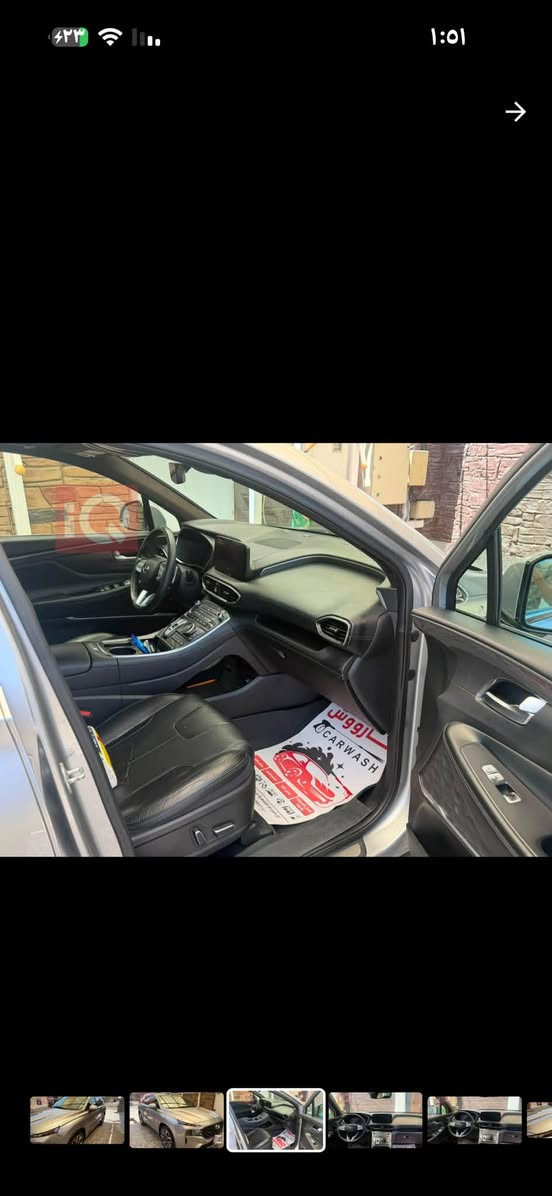 ‏Hyundai Santa Fe, Calligraphy 2022
محرك: 2500 تيــربـو🚀🚀 اقلاع طيـارة👀
السيارة اعلى فئة تجي بالسنتافي /  كالگرافـي
مليانة مواصفات 👻👻281 حصــان 🚀
فور ويل HTRAC
فتحة سقف (بانوراما ) طگتين
داتاشو يعرض سرعة السيارة وتنبيه الرادار 
 كشنات كهرباء 12 حركة
كشن السايق خزن ميموري سيت
كشنات جلد 
كشنات تدفئة و تبريد الامامية والخلفية تدفئة
ستيرن تدفئة 
شاشة جبيرة 
ابـل كاربلاي 
اندرويد اوتو
كامرات 360  درجة 
توقف امامي ذكي
توقف خلفي ذكي
5 كامرات
شفتات سرعة
رادارات 360 امامية ، خلفية ،جانبية
حساسات امامية و خلفية السيارة بيها 12 حساس 🥷🏻
مانع تصادم خلفي وجانبي وامامي مع توقف ذاتي 
داخل السيارة LED متغير اكثر من 10 الوان
مري شفط مع اشارات بالمري
تنبيه خروج مسار 
نقط عمياء
قيادة ذاتية
مثبت سرعة 
تحديد مسار
تثبيت مسار 
سستم صوت 12 سماعة بنظام Harman Kardon
لايتات امامية خلفية LED
لايتات امامية بنظام LED DRL
السيارة مزودة بنظام Blue Link Telematics
جنطة كهرباء 
ويل كروم 20 انچ 🥷🏻
سقف شامواه(كنتارا)
دخول ذكي 
صندوق ذكي يفتح عن الاقتراب
اشاير ترحيب
6 وضعـيات قيادة
اوتو بارك (تتقدم وترجع بالبصمة)
شاحن وايرلس
بردات خلفية بلادية
السيارة

للاستفسار ***********

بغداد
