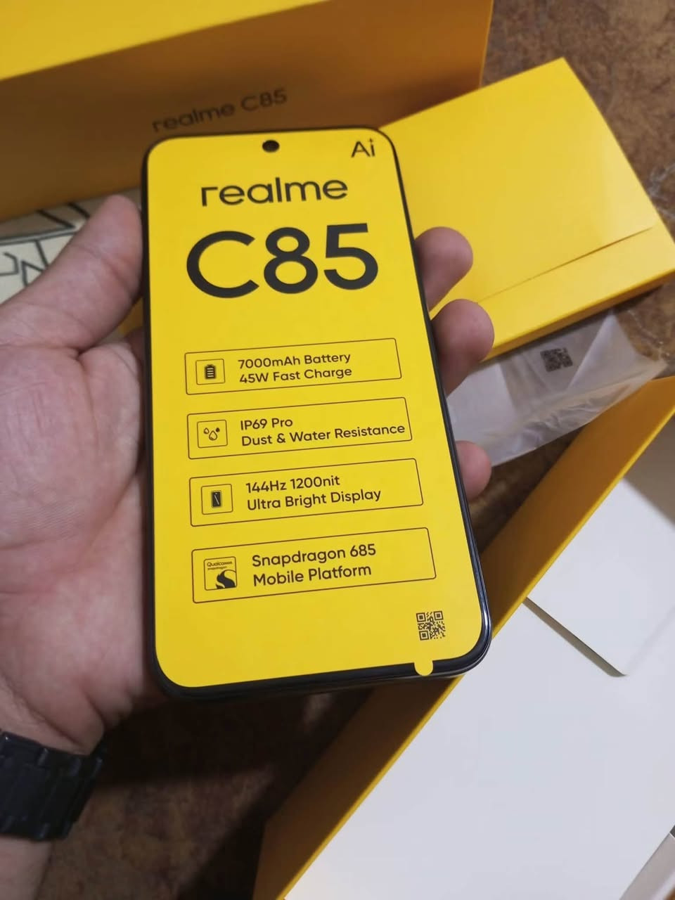 جهاز  RELML C85 جديد
الذاكرة ٣٥٦

الرام ١٦

البطارية ٧٠٠٠  تدوم ليومين

١٤٤ هرتز

شاحنة ٤٥ واط

شاشة ٦،٨

للمراوس بأيفون 

مكاني بغداد الزعفرانية 

تلفون *********** متوفر واتساب
أو على الخاص
