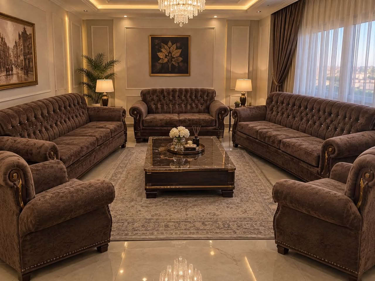 طقم قنفات • ١٠ نفرات • مستعمل ممتاز