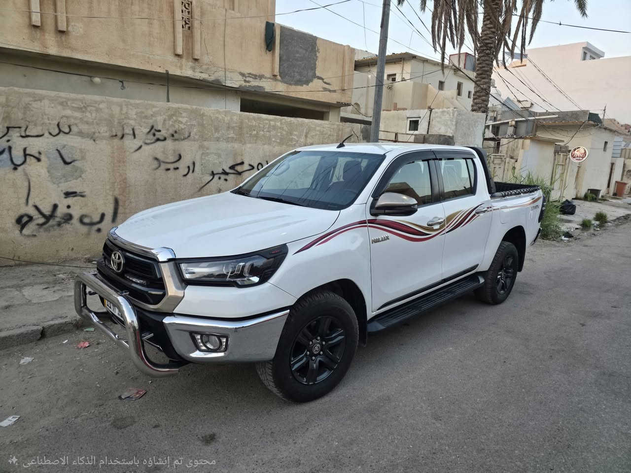 بيك اب هايلوكس فور ويل  موديل ٢٠٢١ ماشية ٦٦ الف قابل للزيادة الساير بصمة ابواب بصمة تشغيل قطعتين تبريد رقم بغداد باسمي .بيه بارد بالداير مال الجاملوغ الخلفي حك شبر تقريبا او اكثر ومرجع درجة اولى . مغلفة ارضية وكشن جلد وهوك ومصد كامله مكملة متصرف شي عليه 
السعر ٢٨٥ وبيه مجال قليل 
 للاستفسار على هذا الرقم ***********
