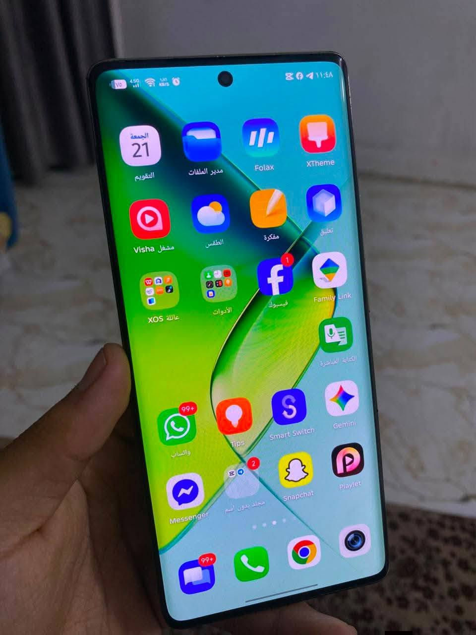 Infinix NOTE 40 Pro 5G
ذاكرة 256
دبل شريحه 
90 فريم بوبجي وسلاسة بالالعاب 
كامرة اتصال تكنيك صوت كله يخبل 
بصمه اصبع شاشه وبصمه وجه 
بي فطر بالضهر خفيف ممأثر 
بدون ملحقات 
السعر: 285 وبي مجال 
العنوان : بغداد مدينة الصدر 
متواجد فقط واتساب ***********
