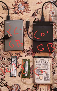 هارد ٣٢٠GB • SSD M.2 ١٢٨GB • رام ٤GB DDR3