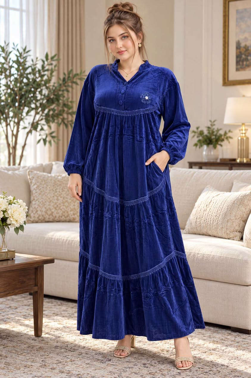 دشداشة مخمل • مقاسات L-3XL • توصيل متاح
