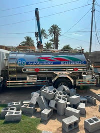 للبيع مقطورة مياه عذبة (تانكي تنكر) سعة 7500لتر المقطورة سن ستيل مغلون...