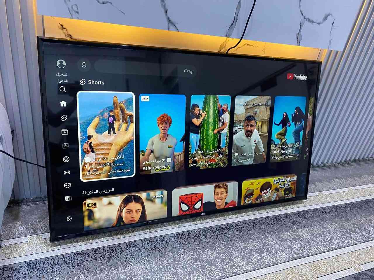 تيفي شاشة 55 ماركةي الجي  LG خوشناو اصلي فول مواصفات سمارت واي فاي يوتوب موبايلي بيوة رةبت اكريت و سةرجةم كةنالة ناوخويةكاني تيداية بة بةلاش بو هةتا هةتاية بيويستي بة جهاز نية بة زةمان بو نرخ نامة بنيرن يان تيل بكةن ***********
