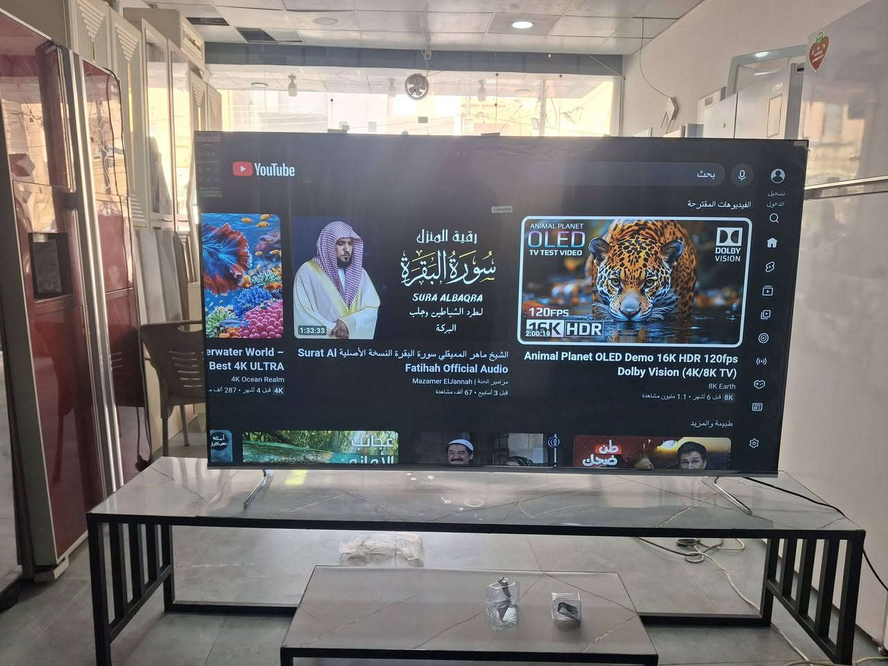 ت السلام عليكم  بلازما حجم ٦٥فول سمارت نظام ال جي ريمون ناطق وموس اخت الصفر واصل للمنزل داخل أربيل رقم تواصل وتساب ***********
