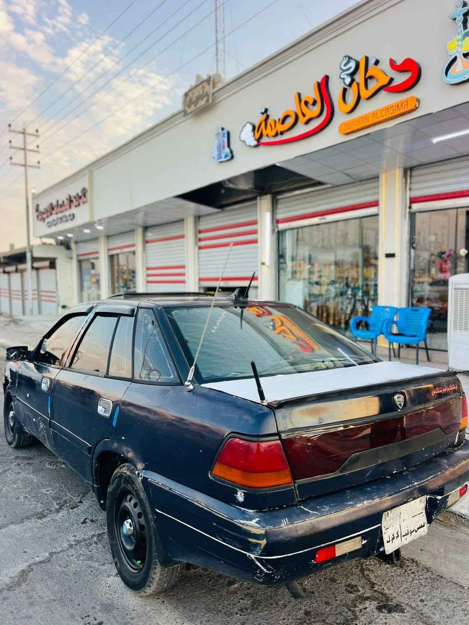 السلام عليكم 
سياره دايو اسبرو 16 
كير محرك 
تخم تاير جديد 
كهربائيات كلها شغاله 
صدر امامي خلفي 
الاستفسار ***********
