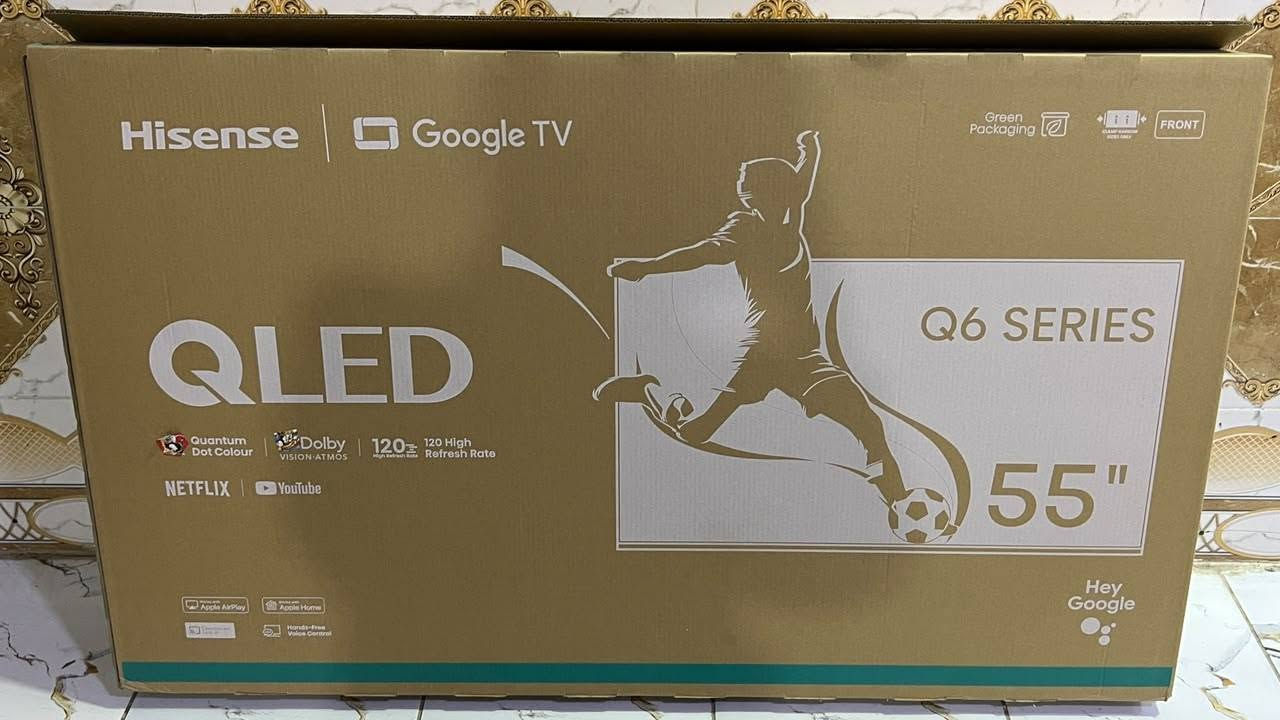 للبيع شاشه هايسنس Q6 
120 هرتز 55 بوصه استعمال قليل كلش 
سعرهه بلسوك 650 الجديد
السعر المطلوب ٥٠٠ وبيهه مجال
المكان نجف
***********
