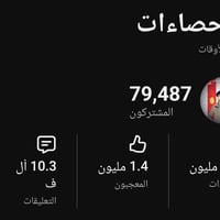قناة يوتيوب • ٧٩٤٨٧ مشترك • ٤٣٫٦ مليون مشاهدة