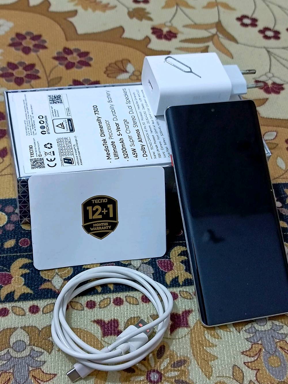 السلام عليكم جهاز Tecno camon 40 pro 5g لون رصاصي مستعمل نظيف جداً ذاكرة 256 نسخة ال g (ram12 و بطارية 95 شاشة 144 هرتز ببجي 90 فريم . الجهاز كامل مع جميع ملحقاته . السعر 425 وبي مجال العنوان النجف الاشرف حي

الرحمة الرقم : ***********