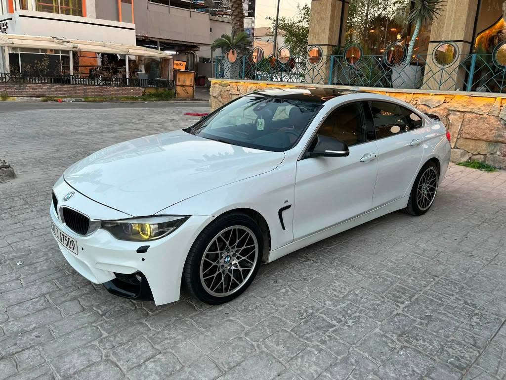 بي ام دبليو 430i بسعر 188 
***********
bmw 430i m package 2018
 grancoupe 
ماشيه 95ميل
رقم اربيل تحويل ثاني يوم
المواصفات فتحة سقف داتاشو
جنطة كهرباء عند الاقتراب
داخل جلد قرميدي (عسلي) 
 دركة m
ماوس لمس
شاشة نتفكيشن كاربلي
حساسات امامي خلفي
لايتات ادابتف متحرك
اوتو ستوب
تدفئة مقاعد
بصمة تشغيل
شفتات ستيرن
مقاعد خزن ثلاث وضعيات
لد داخل السيارة بلادي متغير
دعامية m sport امامي خلفي
اكزوز بي بوب كورن خفيف بلادي
اربع وضعيات قيادة
سيارة فول مواصفات ١/١الاضافات
ثلاث قطع m بيانو بلاك لحية اصلية
شفتات ستيرن m اصليات كبار
دوسات جانبية
زعانف اصلية بيانو بلاك m
شباك امامي بيانو بلاك 
بيانو بلاك m سبويلر
ويل m4 قياس ١٨
سيارة حادثها بنيد وجاملغات امامية ثنين راجع بارد وصبغ فقط بدون تبديل وبدون دواخل فقط ايرباكات ستيرن وبردة طاكات ومرجع سستم مكان السيارة بغداد شهداء العبيدي بغداد, العراق
