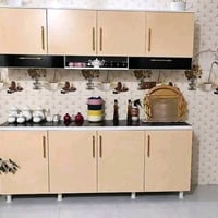 🐦‍🔥خشب  mdf🐦‍🔥  📌مترين ارضي وملحق مع  السنك مترو20  الالوان حسب الطلب ...