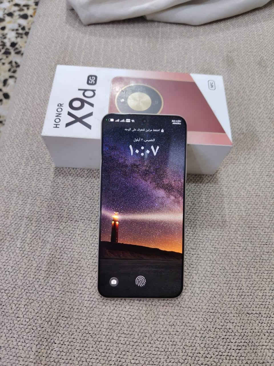 السللم عليكم هونر x9d(5G) رام 12 جهاز استعمال اقل الشهر شحن العاب كلش قوي ولناس الي تعرف الجهاز هيه تحجي  سعره 450 وبي مجال اذا ماتشتري لاتكسر بحلال الناس مكاني بغداد بلديات ***********
