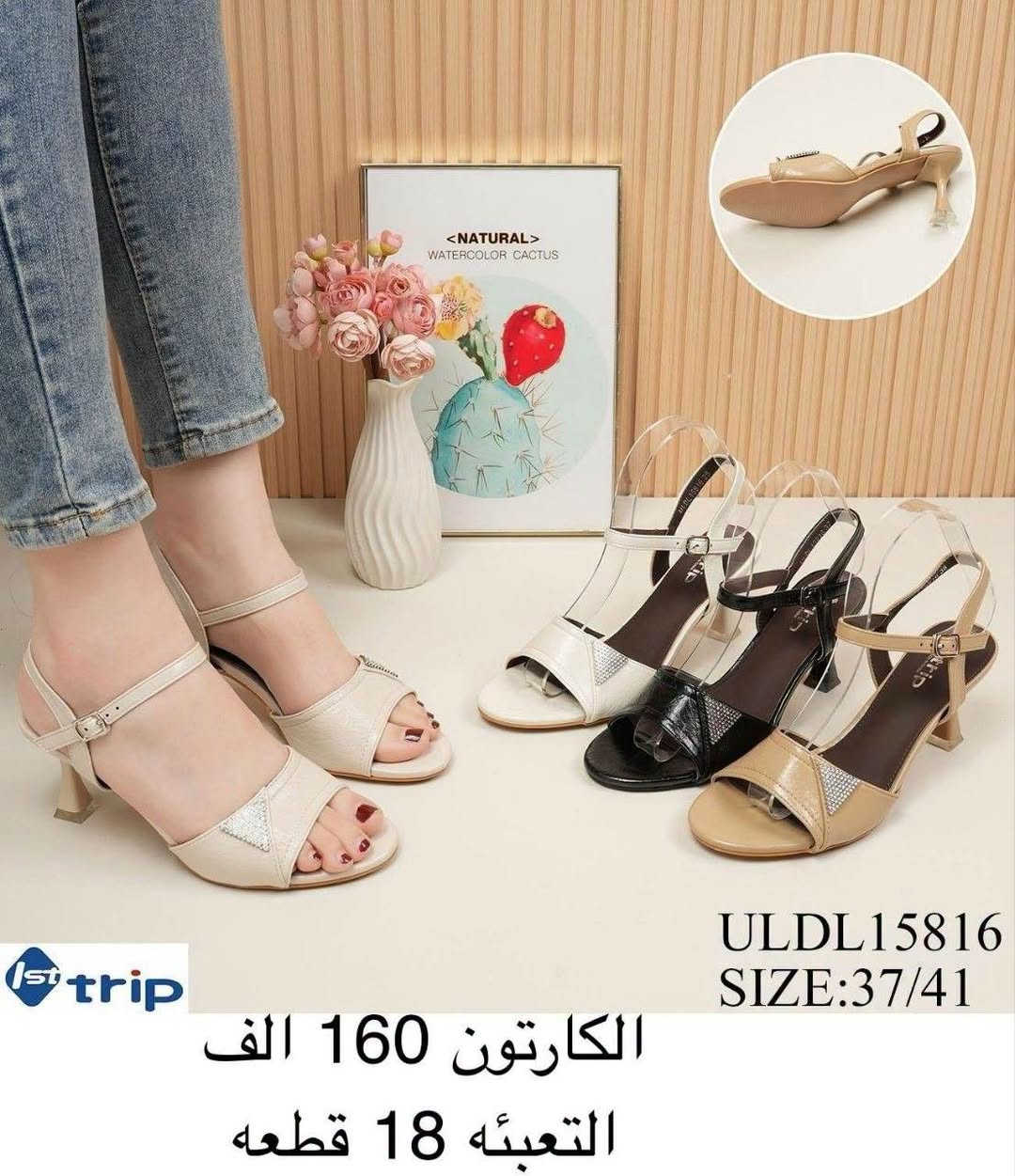 حذاء نسائي • مقاس ٣٧/٤١ • شحنة أولى