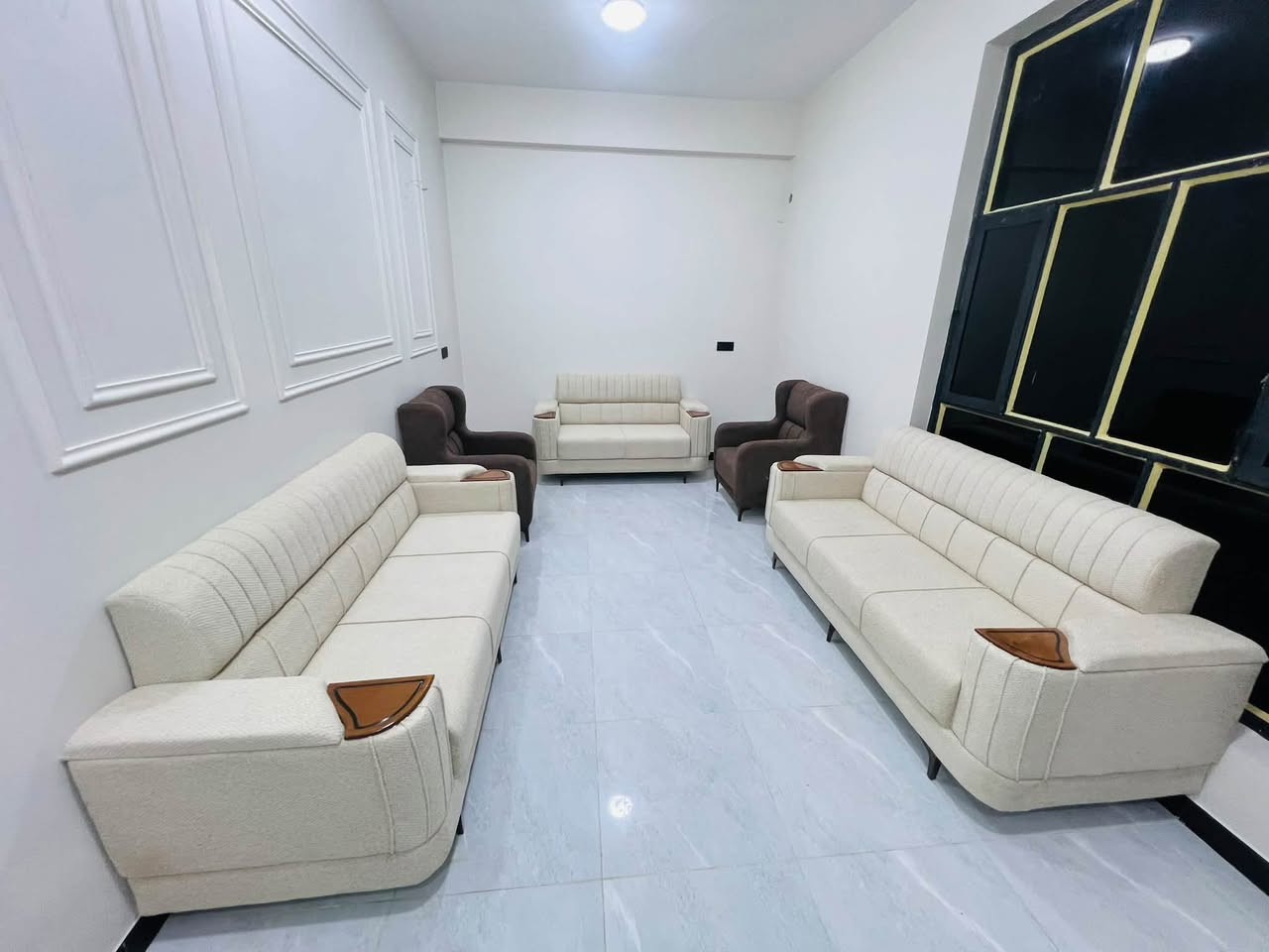 طقم كنب • نجارة عراقية • حلة نادر الثالثة