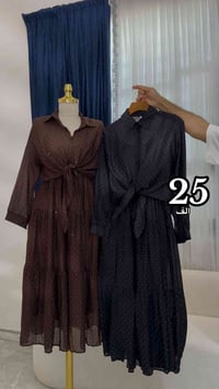 فستان قطعتين • ستراس يدوي • مقاسات 38-48