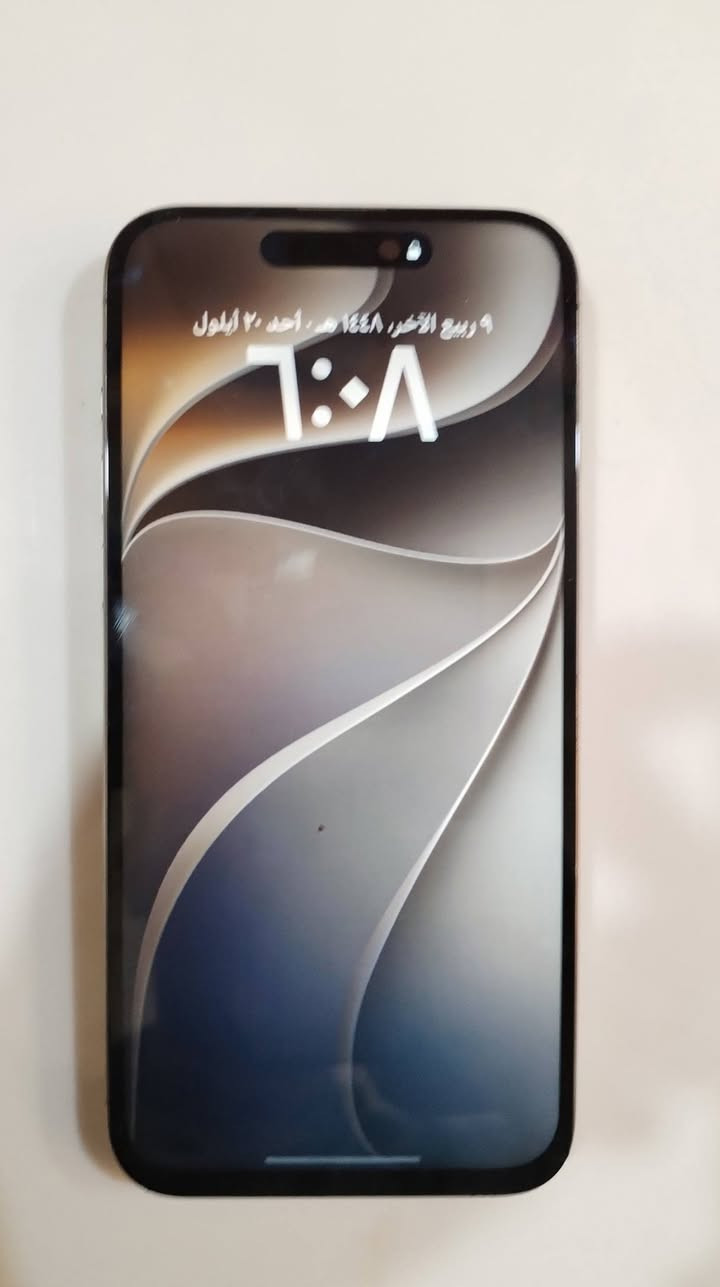 سلام عليكم 15 برو ماكس شرق اوسط ماستر256 بطاريه87 مبدل فقط شاشه باقي كله شغال شاشته نوعيته زينه كارتونه ويا سعره مناسب اتصل او واتساب *********** مكاني ديوانية

نص مكتوب في الصور:
- القطع والخدمة تجمع Apple سجل تاريخ القطع والخدمة، وهذا السجل يعرض معلومات عن هذا ال iPhone وحالته وتفاصيل إصلاحه معرفة المزيد... سجل تاريخ الخدمة الشاشة غير معروف لقد قامت Apple بتحديث معلومات الجهاز لهذا ال iPhone.
- ٦:٠٩
- حالة البطارية
- عادية
- تعمل بطارية iPhone هذه على النحو المتوقع. حول البطارية والضمان...
- الحد الأقصى للقدرة
- ٨٧٪
- هذا قياس لقدرة البطارية مقارنة بقدرتها عندما كانت جديدة. قد تتسبب القدرة المنخفضة بتقليل ساعات الاستخدام بين عملية الشحن والأخرى.
- عدد الدورات
- ٩٢٨
- هذا هو عدد مرات استهلاك iPhone لقدرة البطارية. معرفة المزيد...
- تاريخ التصنيع
- تشرين الأول ٢٠٢٣
- أول استخدام
- تشرين الثاني ٢٠٢٣