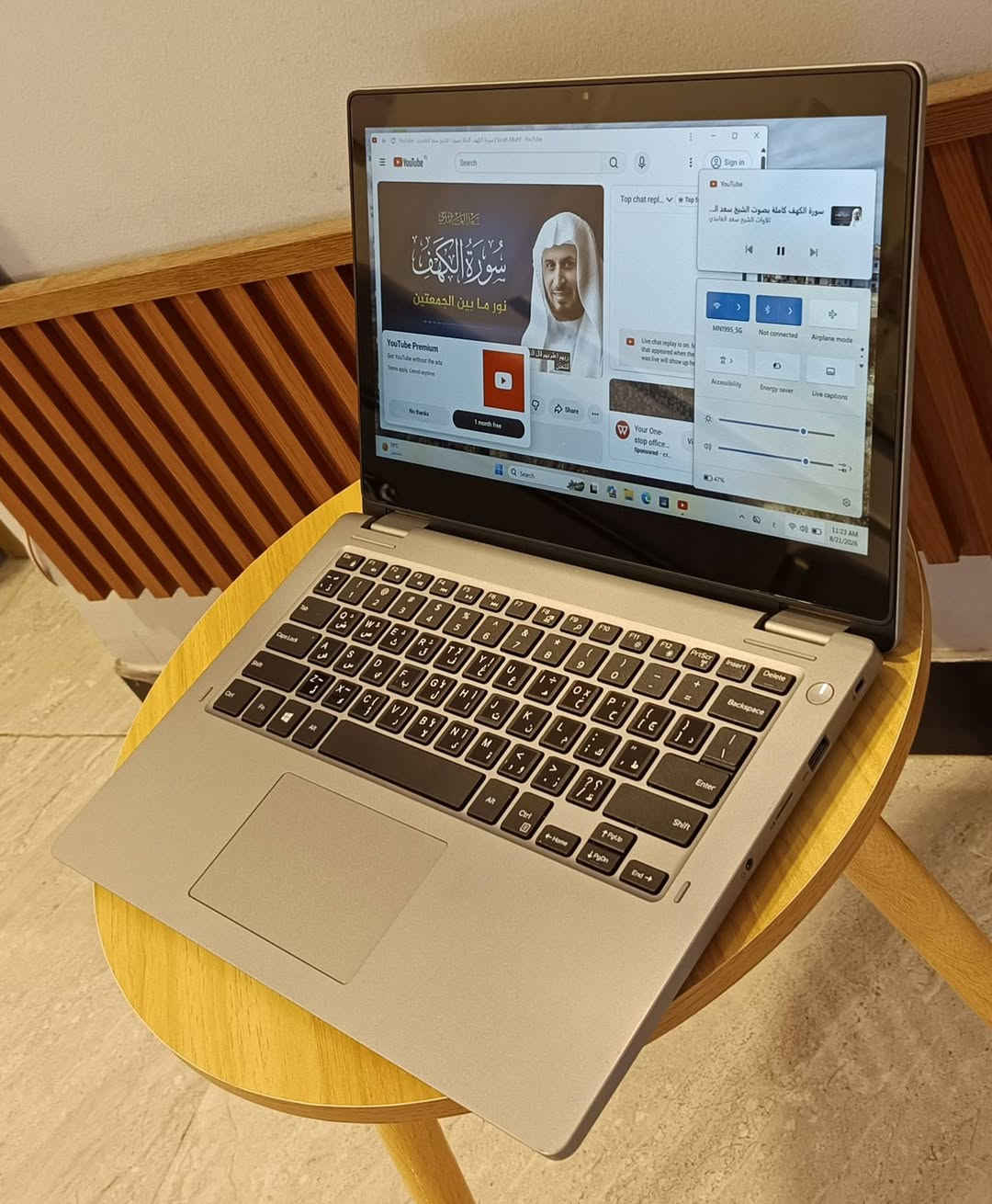 لابتوب dell للبيع بي ضمان استرجاع لمدة يومين
(لمس وقلاب يعمل بثلاث وضعيات)
الجيل الثامن كور i5
رام 8 كيكا    DDR4    هارد 256 ssd M.2
كرت شاشة داخلي 4كيكا 
حجم الشاشة 13,5 بدقة  FHD
شحن طبيعي جيد جدا
واتساب او اتصال ***********
