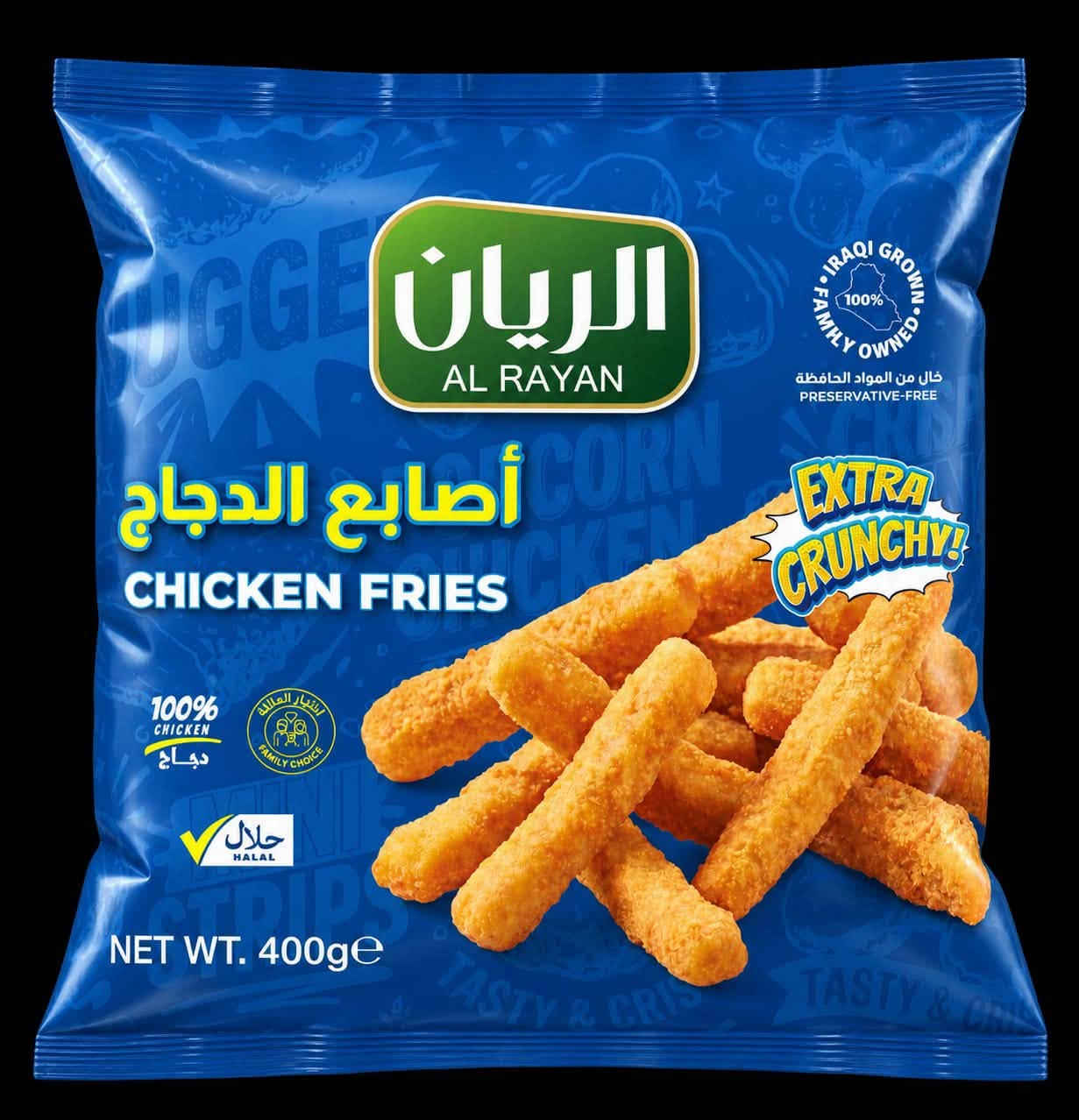 🔥🔥جمعةمباركة🔥
يسعدنا ان نوفر لكم منتوجاتنا الجديدة وتقديم افضل الخدمات لكم وبأنسب الاسعار بضاعتنا فريش وطازجة
من المجازر والمصانع الخاصه بنا مباشرة اليكم🔥🔥

زورنا لنقدم لكم خدمتنا🔥
شهداء السيدية/الخدمي/مجاور اسواق سيوفي/بالقرب من فتحة السيد ياسين
***********تتوفر خدمة التوصيل

نص مكتوب في الصور:
- الريان AL RAYAN الطعم الذي تحبه IRAQI GROUP FAMILY OWNED 100% المواد الحافظة PRESERVATIVES FREE مقرمشة بكل لقمة أفخاذ دجاج AL RAYAN أفخاذ دجاج مقرمشة CRISPY CHICKEN LEGS 100% CHICKEN دجاج حلال HALAL NET WT. 1000g