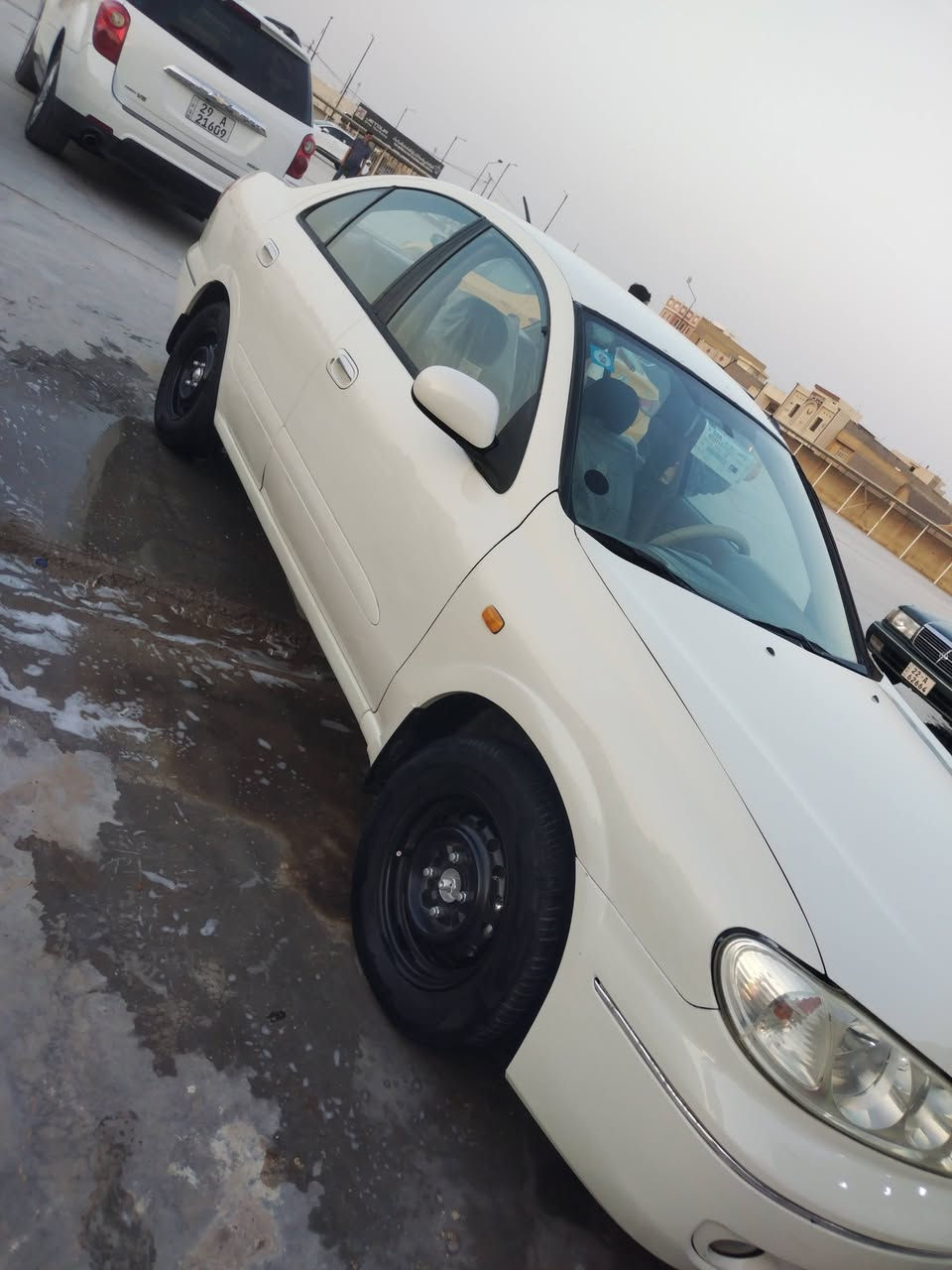 اسلام عليكم نيسان سني موديل 2008بيه صبغ جاملغ الامامي الايسر  وابنيد بيه صبغ جاملغ الايسر يم قبق البنزين يساره گير ومكينه خير من الله رقم بغداد وتحويل ثاني يوم المكان واسط مركز المدينه رقم ***********السعر 87بيه مجال
