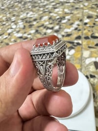 خاتم فضه عيار 925  الوزن 11 غرام  الشعر 35 الف   مكاني بغداد مدينة الص...