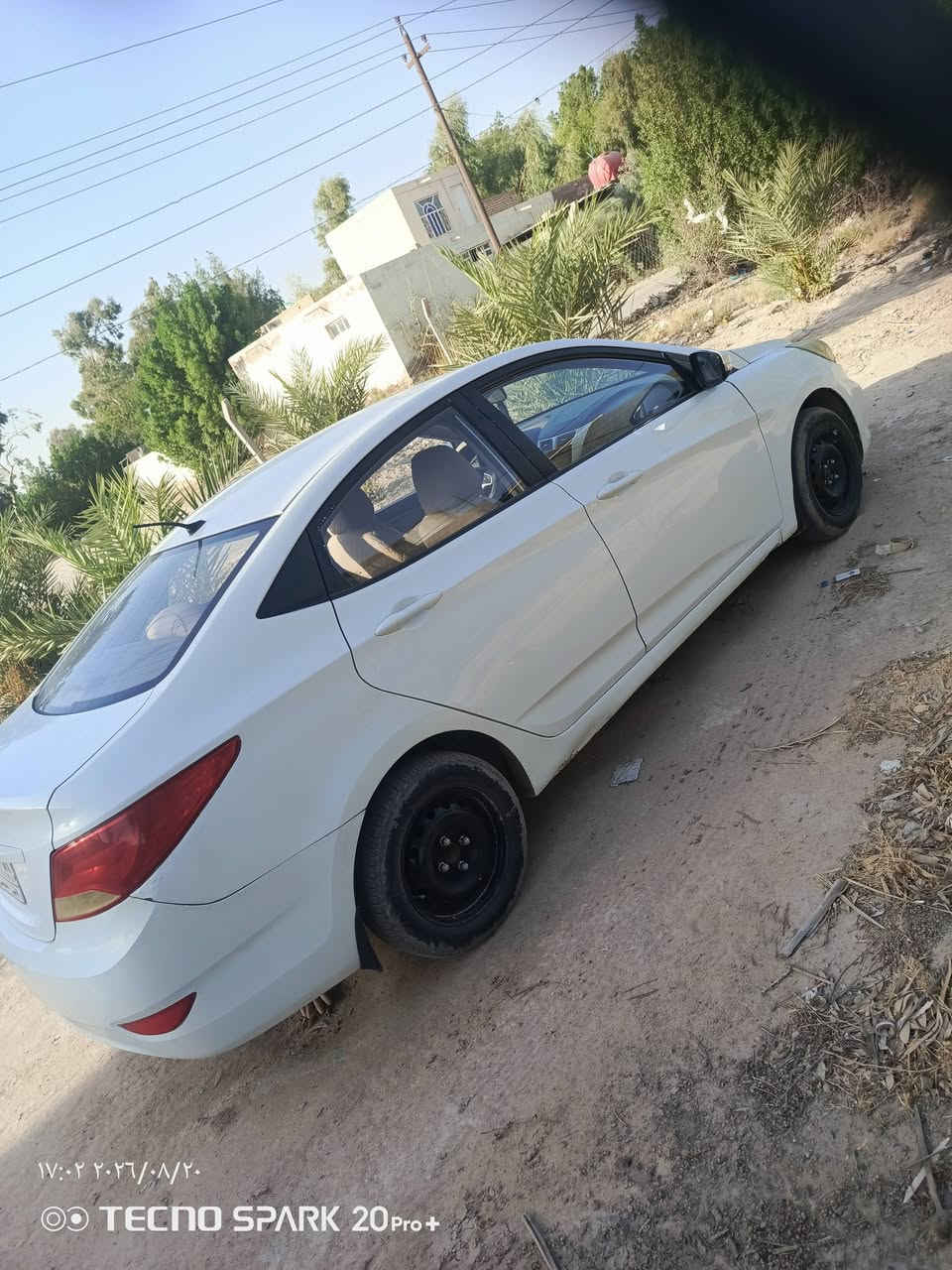 سلام عليكم 
اكسنت 2016 خليجي
محرك 1600
بيه قطعتين صبغ 
عليه غرامه 500ينزلن من سعره
السعر 85 
***********

نص مكتوب في الصور:
- ١٧:٠٣ ٢٠٢٦/٠٨/٢٠
- TECNO SPARK 20 Pro+
- ١٧:٠٢ ٢٠٢٦/٠٨/٢
- TECNO SPARK 20Pro+
- ١٧:٠٢ ٢٠٢٦/٠٨/٢٠