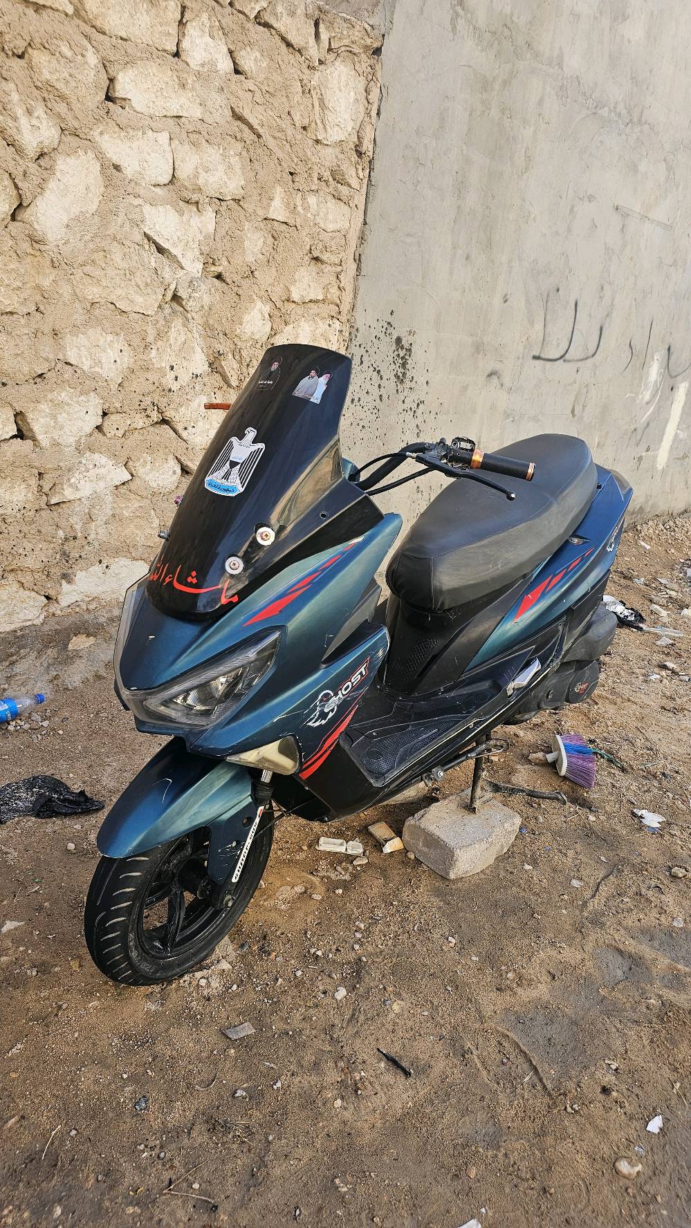 السلام عليكم دراجه للبيع الدراجه جاهزه من كلشي مابيه اي نقص نكره سلف الدراجه كهربائيات كله شغاله مابيه اي نقص شوفت عينك سعره 275 وبيه مجال ***********