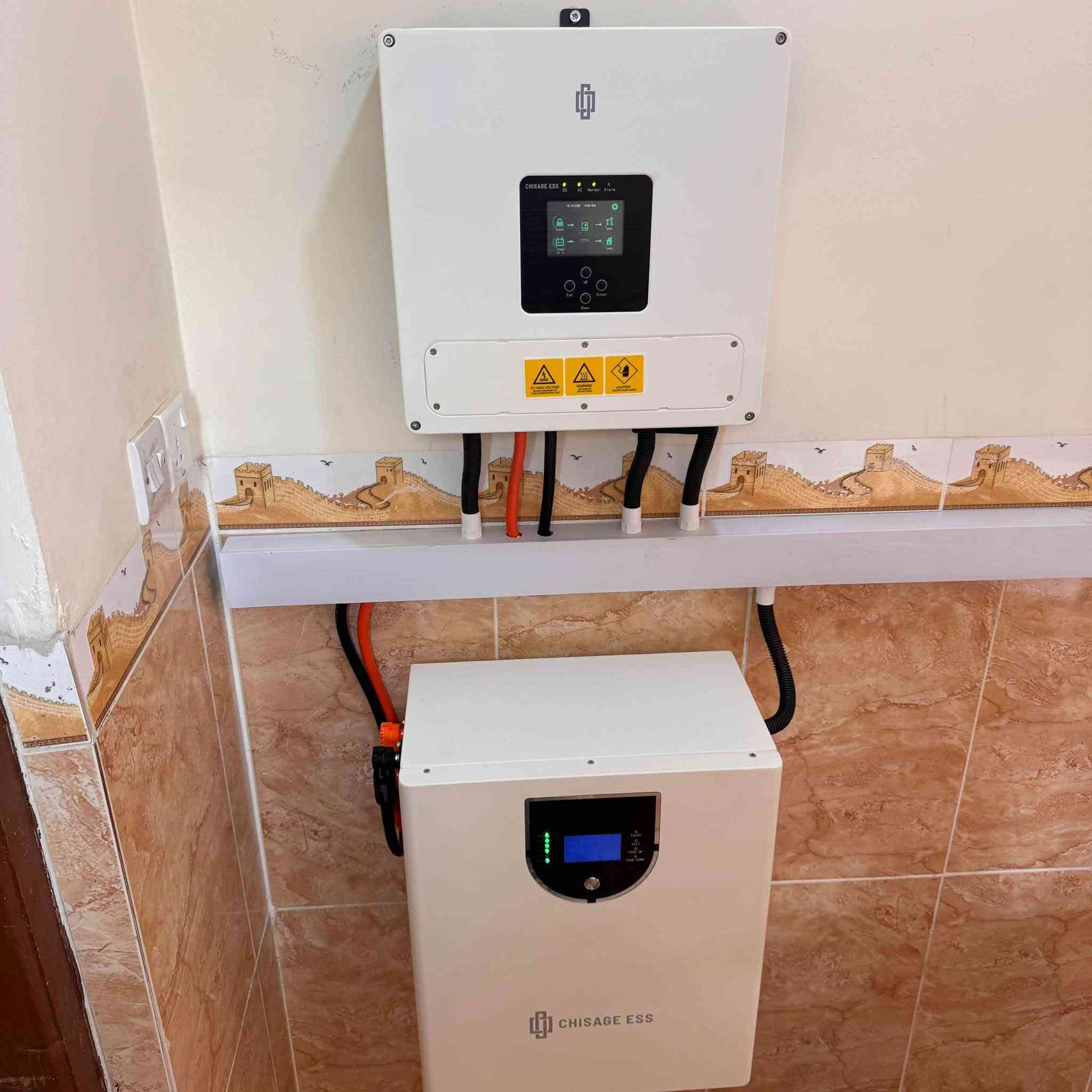 طاقة شمسية • انفيرتر Chisage • ألواح Longi 650W