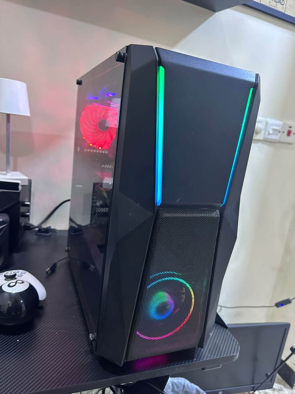 السعر 400 قفل بدون عملة +توصيل ماعدي
I59400f 
1650 super ss
Ram 16
Mother b365
Power 500
Ssd 128 
Hhd 500
مبرد مائي 

مكاني الاعضمية سبع ابكار ***********
