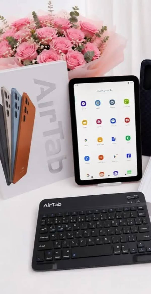 جهاز AirTab S26 Pro+ اللوحي بنظام أندرويد 
، ذاكرة داخلية: 1 تيرابايت | ذاكرة وصول عشوائي: 24 جيجابايت،
نظام تشغيل أندرويد 15،
بطارية بسعة 10000 مللي أمبير،
يدعم شبكة الجيل الخامس | يدعم شريحة SIM، 
يأتي مع هدايا مجانية (لوحة مفاتيح وماوس لاسلكيين ذكيين، قلم لمس، سماعة رأس، غطاء).
السعر 110.        يتوفر توصيل لكافة انحاء محافضات العراق للتواصل  أو الحجز واتساب ‏‪***********‬‏
